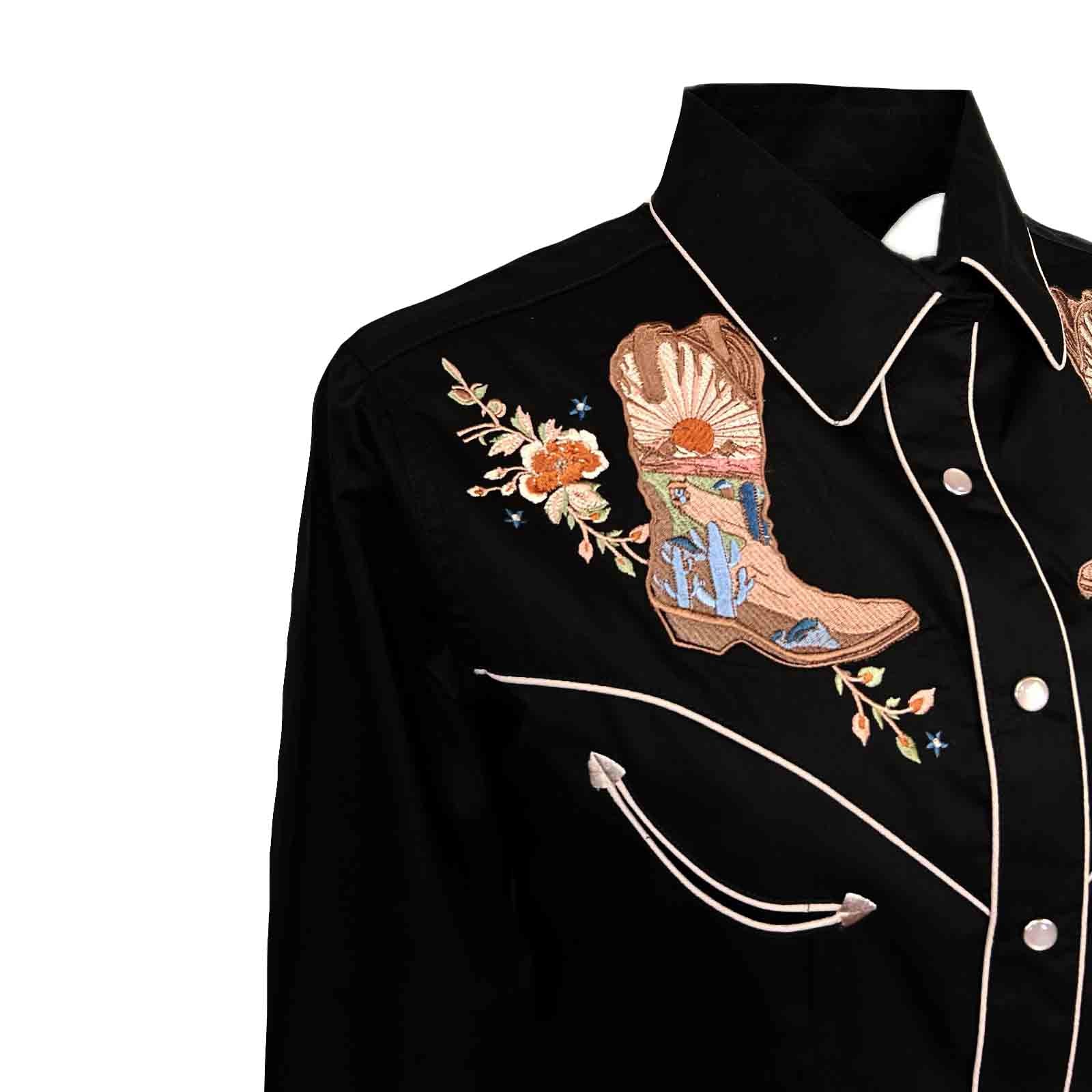 Women’s Sunrise Boot & Floral Embroidered Western Shirt