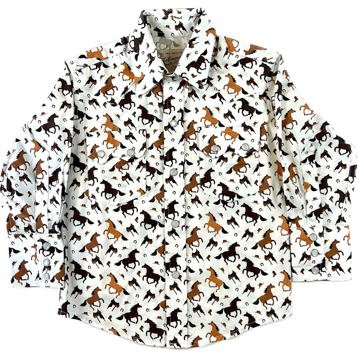 Kid's Horse Print Western Shirt - Rockmount