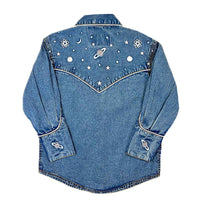 Kid's Denim Out of This World Embroidered Western Shirt