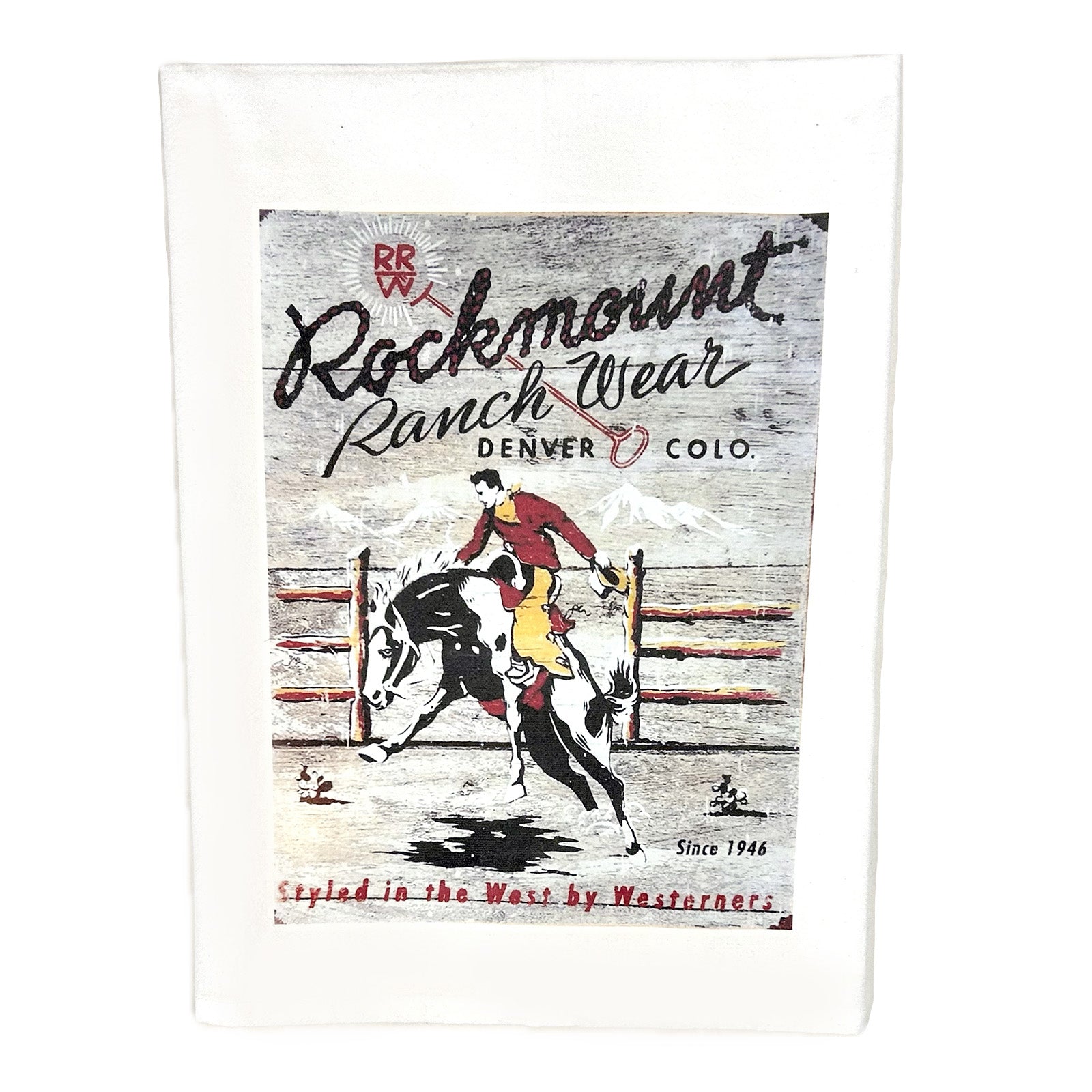 Rockmount Ranch Wear Bronc Western Tea Towel