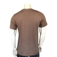 Men's Brown Rockmount Bronc 100% Cotton Western T-Shirt