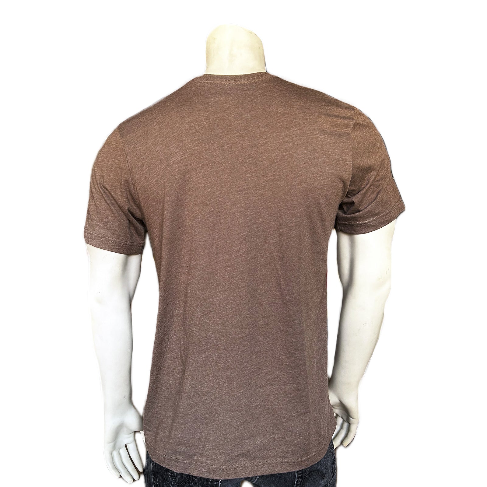 Men's Brown Rockmount Bronc 100% Cotton Western T-Shirt