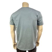 Men's Rockmount Bronc 100% Cotton Ice Blue Western T-Shirt