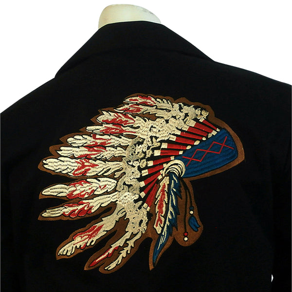 Rockmount Men's Vintage Gabardine Warbonnet Bolero Western Jacket