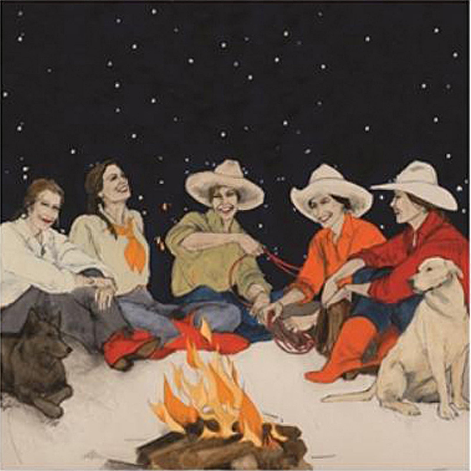 Limited-Edition Campfire Girls Silk Scarf by Donna Howell-Sickles - Rockmount