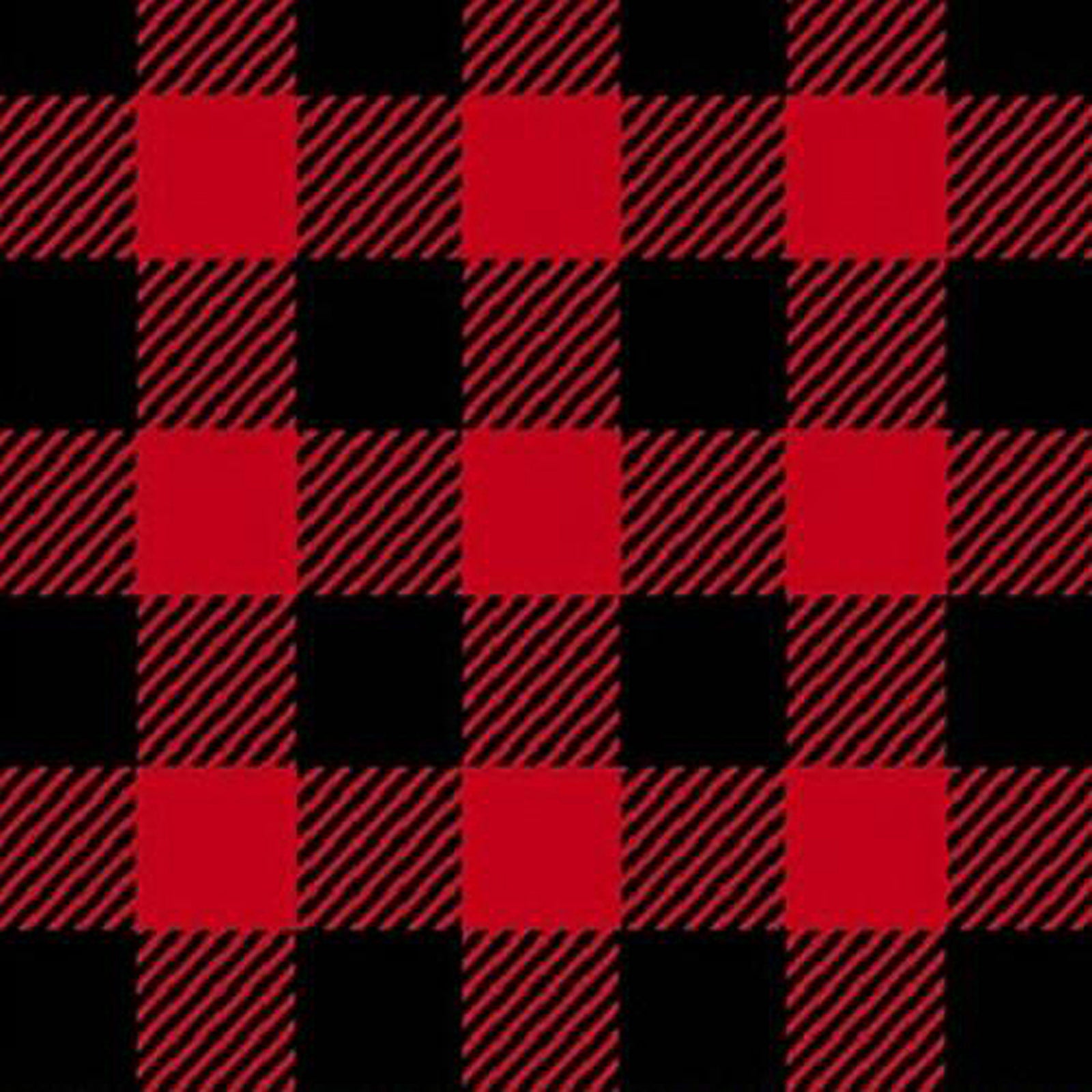 Men's Buffalo Check Fleece Western Shirt in Red & Black - Rockmount