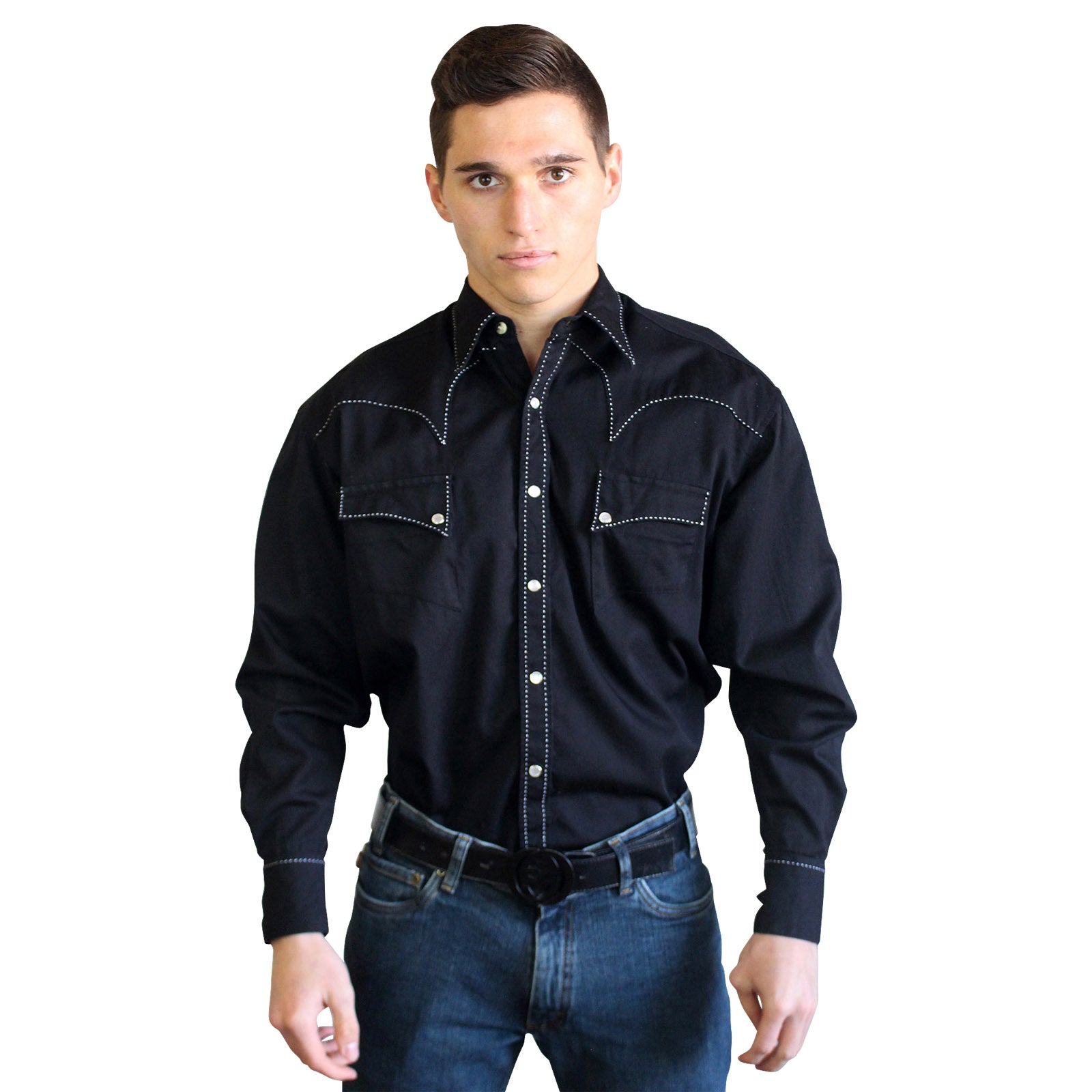 Men's Black Classic Quarter Horse Western Shirt - Rockmount