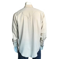 Men's Sueded Tencel Ivory Western Shirt - Rockmount