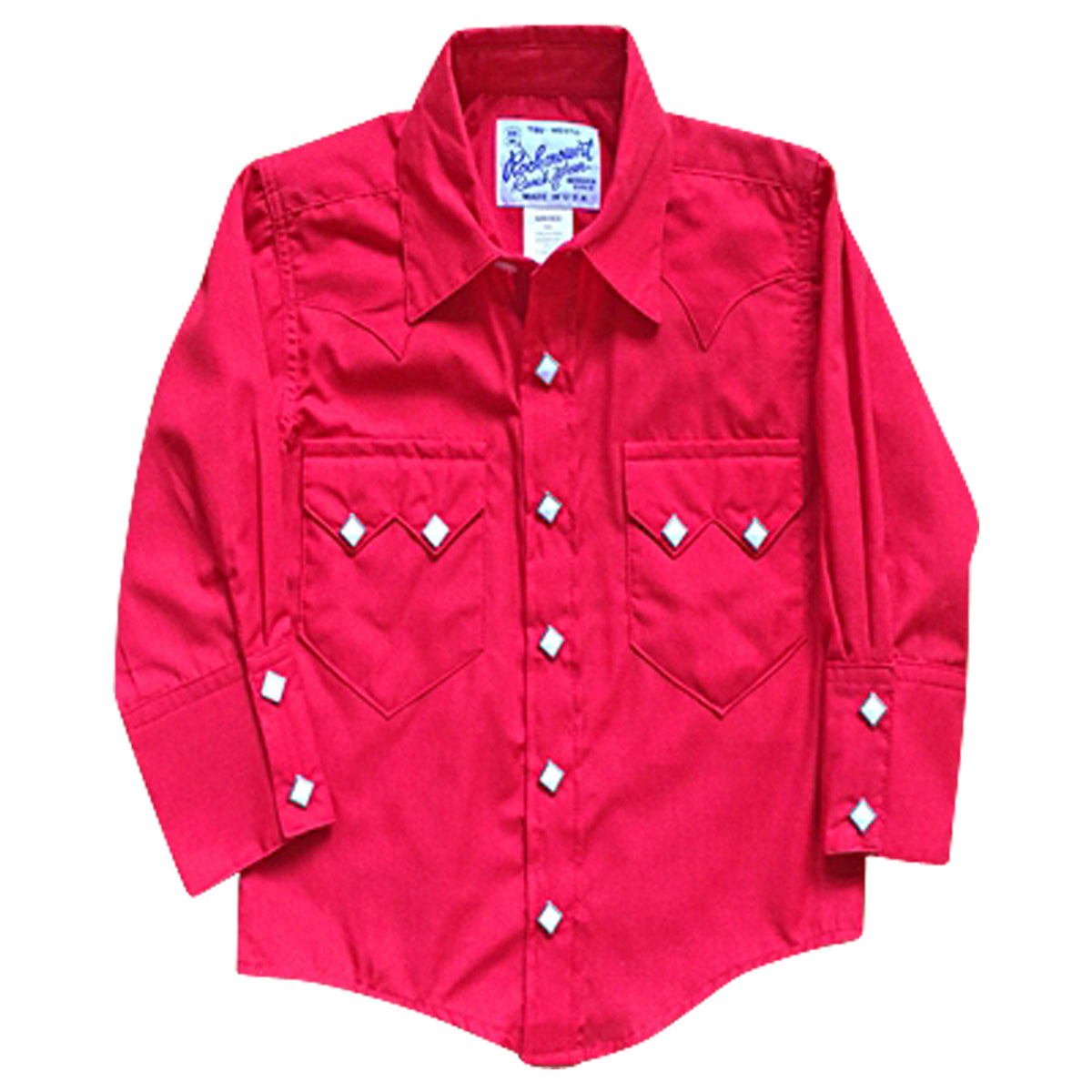 Kid's Vintage Solid Red Western Shirt - Rockmount