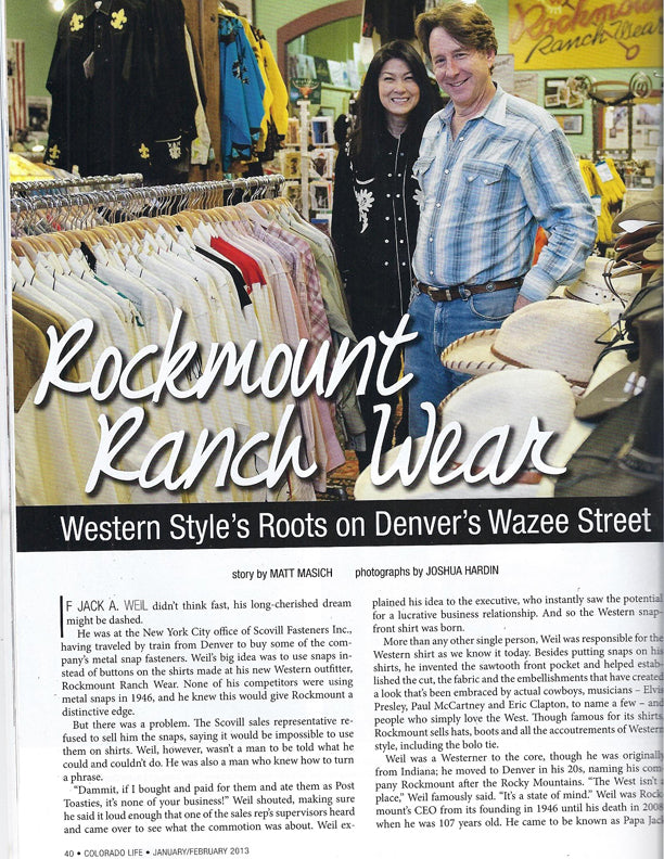Colorado Life - Western Style's Roots on Denver's Wazee Street