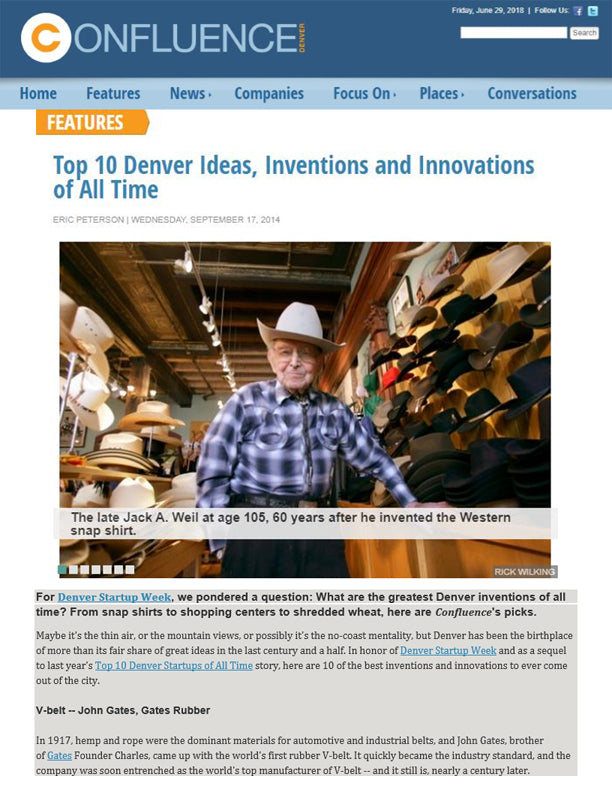 Confluence Denver - Top 10 Denver Ideas, Inventions and Innovations of All Time