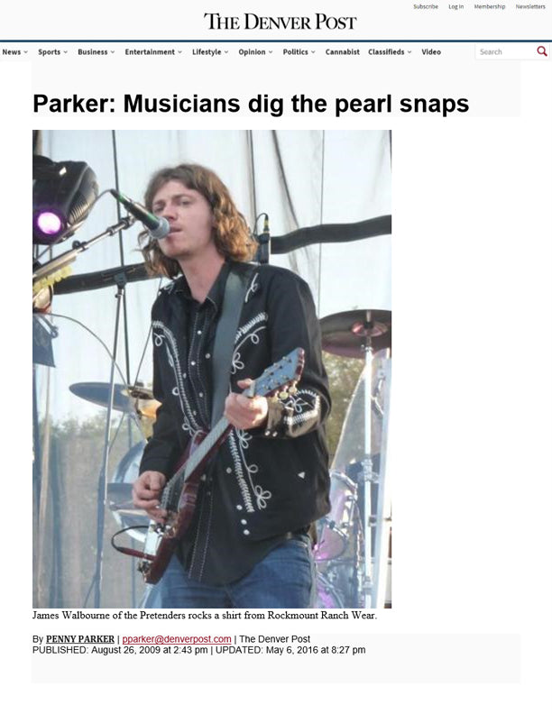 The Denver Post - Musicians Dig the Pearl Snaps