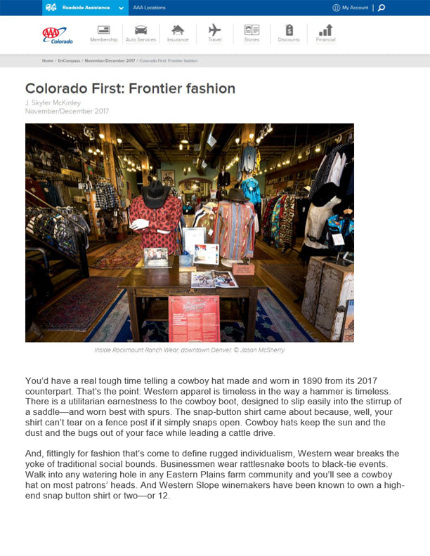 EnCompass - Colorado First: Frontier Fashion