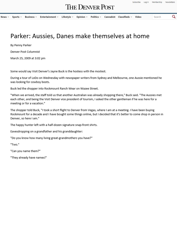 The Denver Post - Aussies, Danes Make Themselves at Home