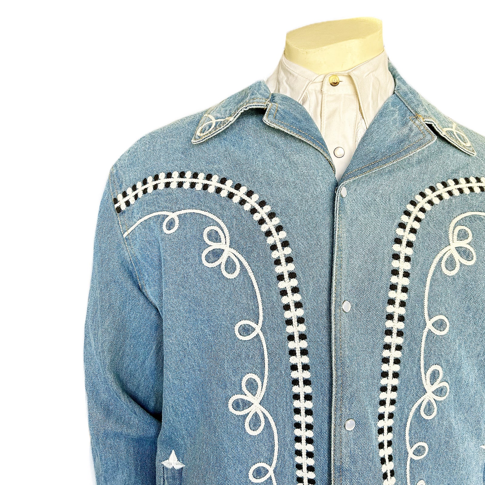 Rockmount Men's Denim Vintage Rope Bolero Jacket