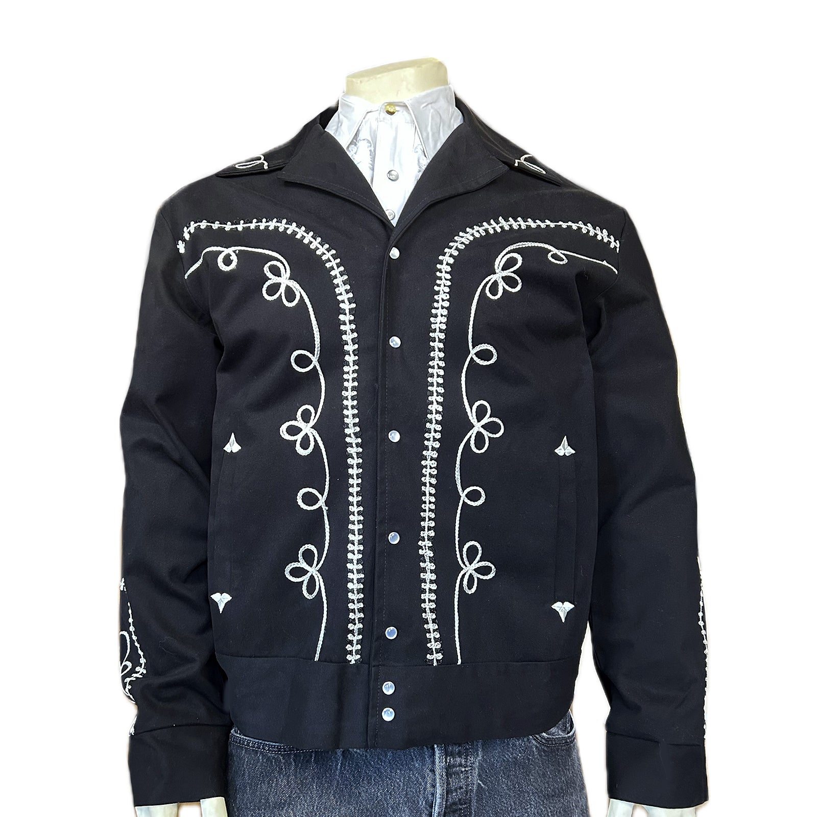 Western Black Denim Cowgirl Bolero Jacket Leopard Cuffs & Yoke 100% Cotton  Made in Texas by Panhandle Slim Woman's S/M - Etsy Hong Kong