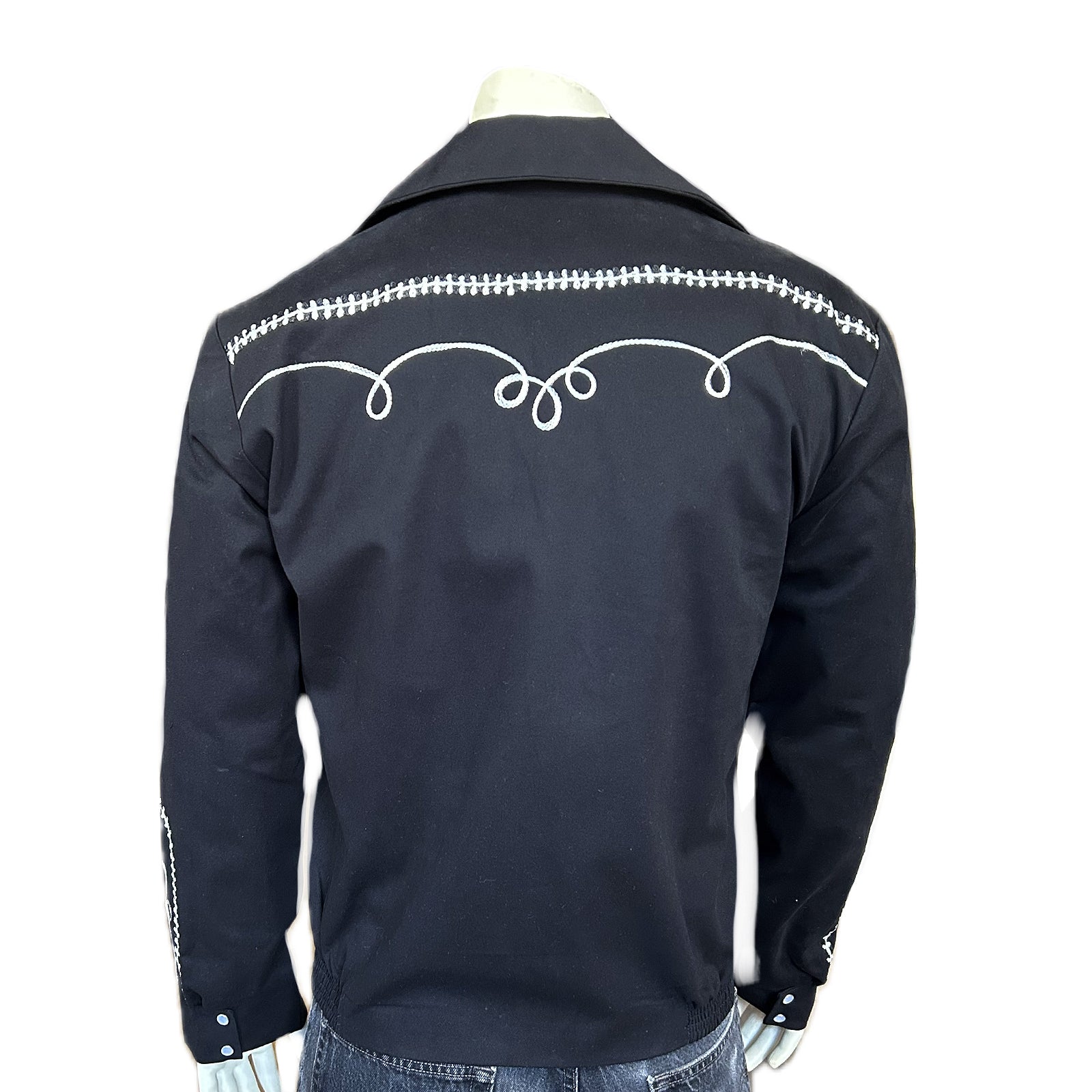 Men's Vintage Western Bolero Jacket with White Rope Embroidery | Western  jacket, Western shirts, Vintage men