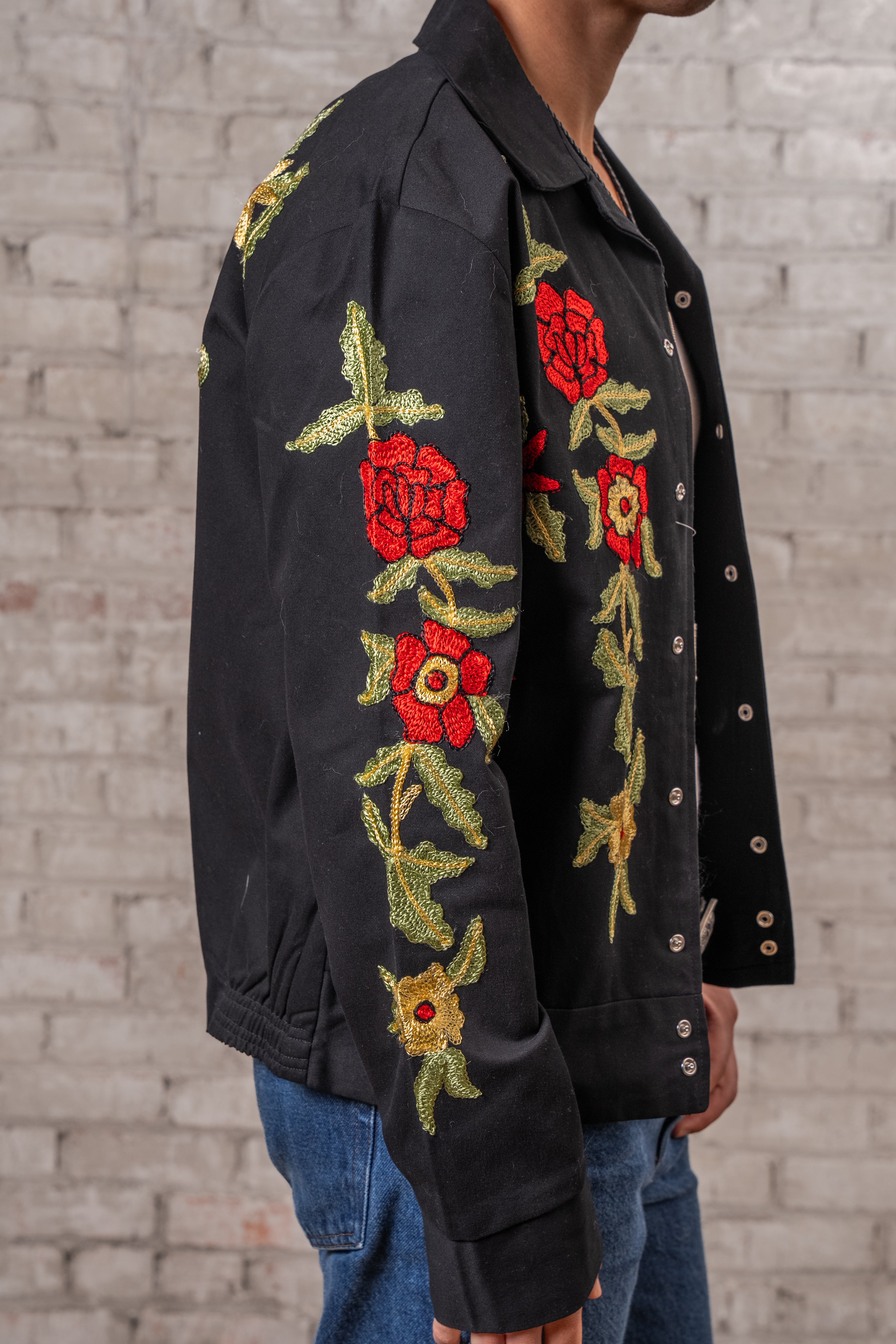 Rockmount Men's Rose Bouquet Embroidered Bolero Jacket