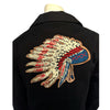 Men's Gabardine Warbonnet Embroidered Western Bolero Jacket