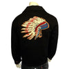 Men's Gabardine Warbonnet Embroidered Western Bolero Jacket