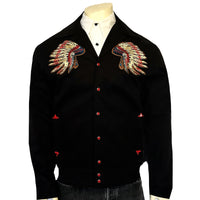 Men's Gabardine Warbonnet Embroidered Western Bolero Jacket