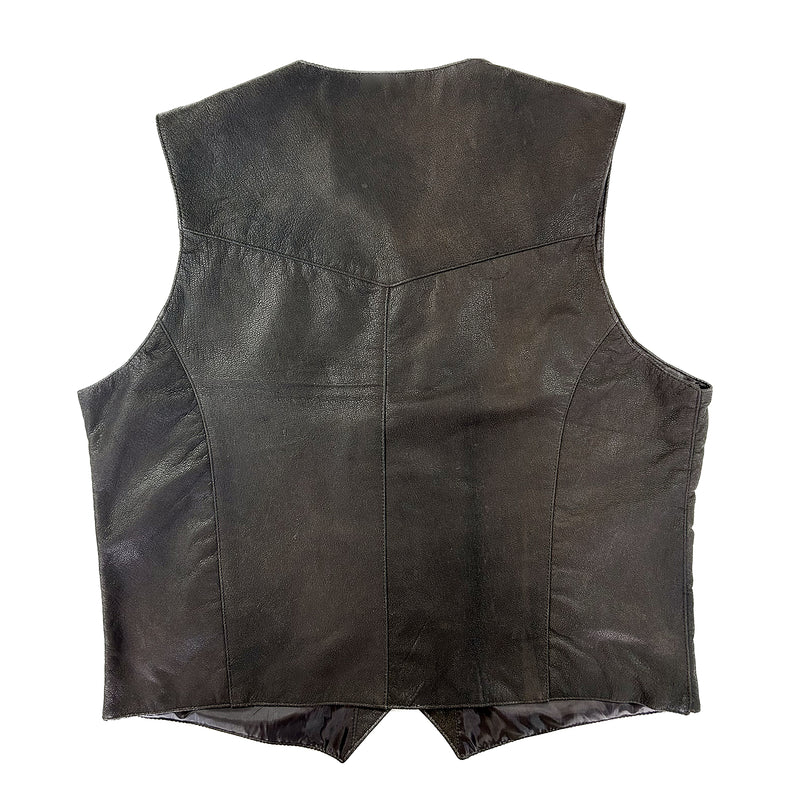 Men's Leather Vest Pebble Lamb - Rockmount