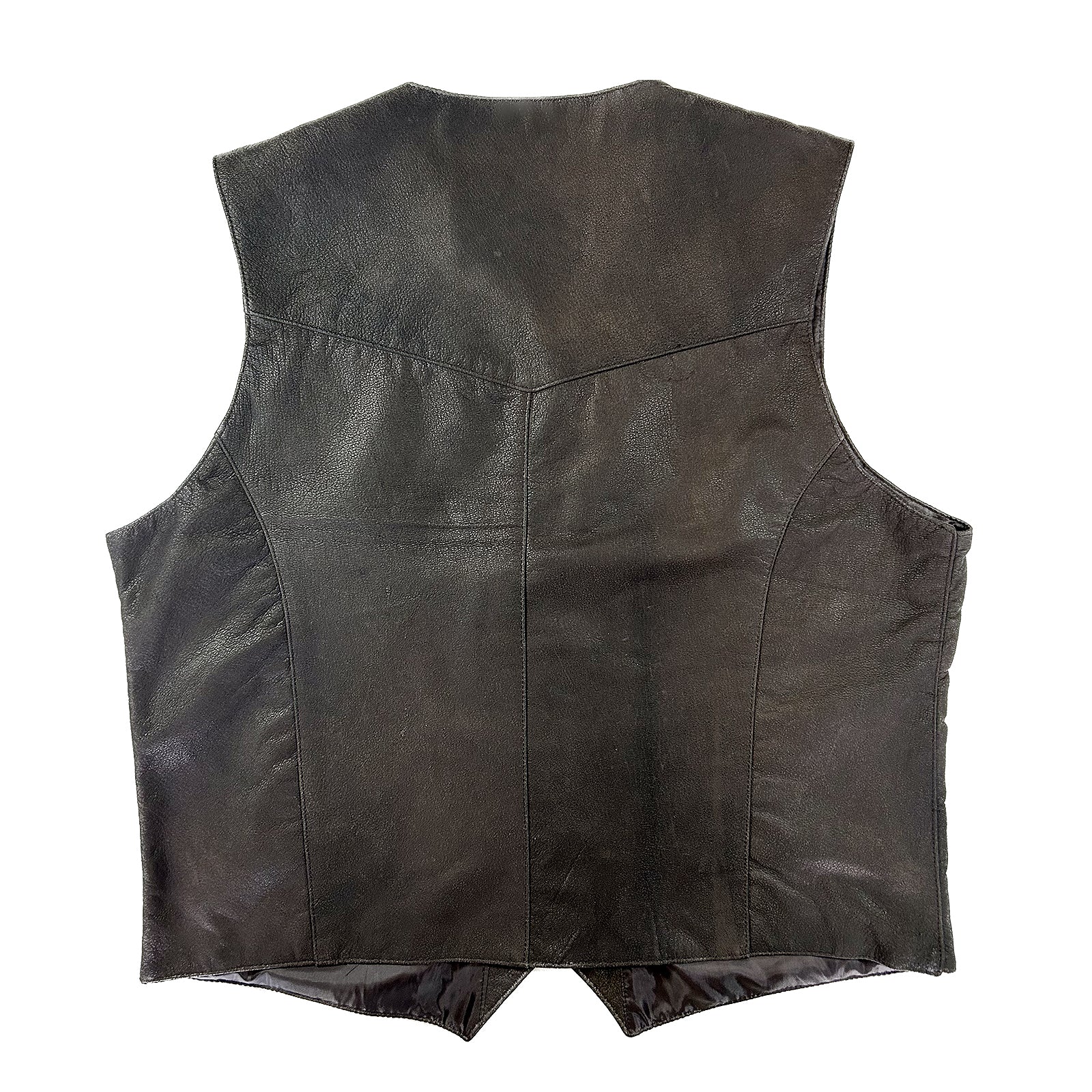 Rockmount Men's Black Laced Cowhide Leather Western Vest
