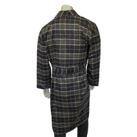 Western Adult Flannel Robe in Charcoal