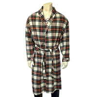 Western Adult Flannel Robe in Natural