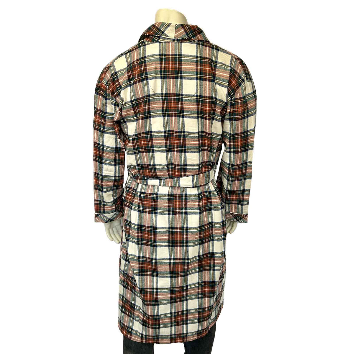 Western Adult Flannel Robe in Natural