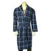 Western Adult Flannel Robe in Blue