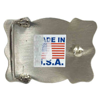 End of the Trail Western Belt Buckle