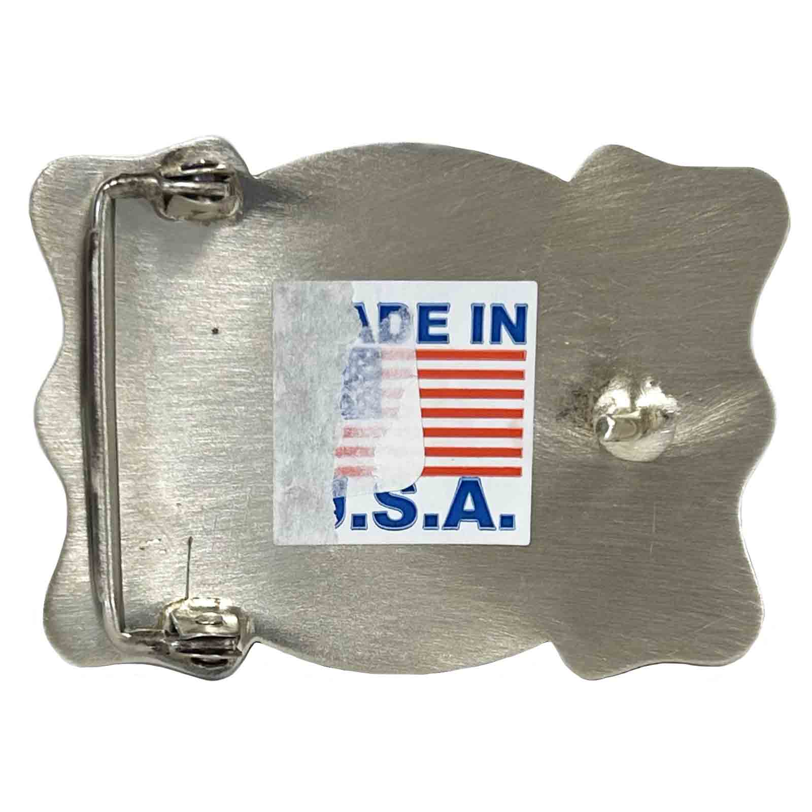 End of the Trail Western Belt Buckle