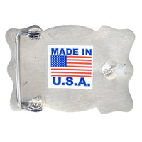 Steer Skull Western Belt Buckle