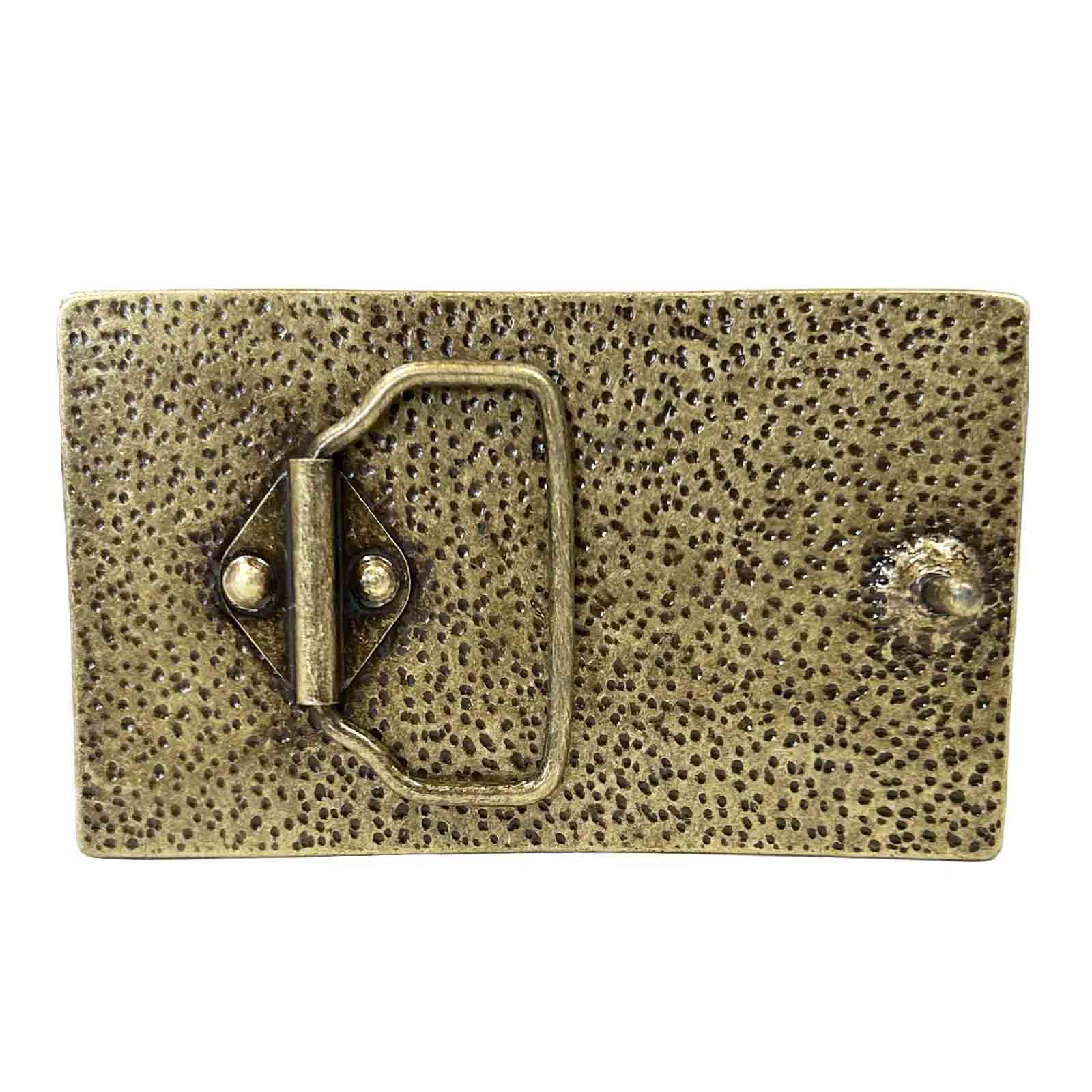 Vintage Colt Revolvers Brass Western Belt Buckle