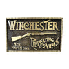 Vintage Winchester Repeating Arms Brass Western Belt Buckle