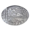 Pewter Western Belt Buckle with Colorado Mountains