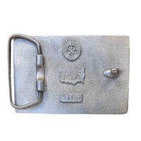 Pewter Colorado Flag Buckle with Mountains