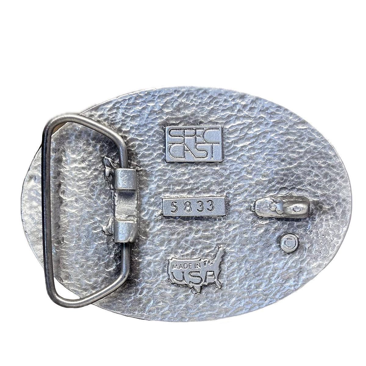 Pewter Rocky Mountain High Western Belt Buckle