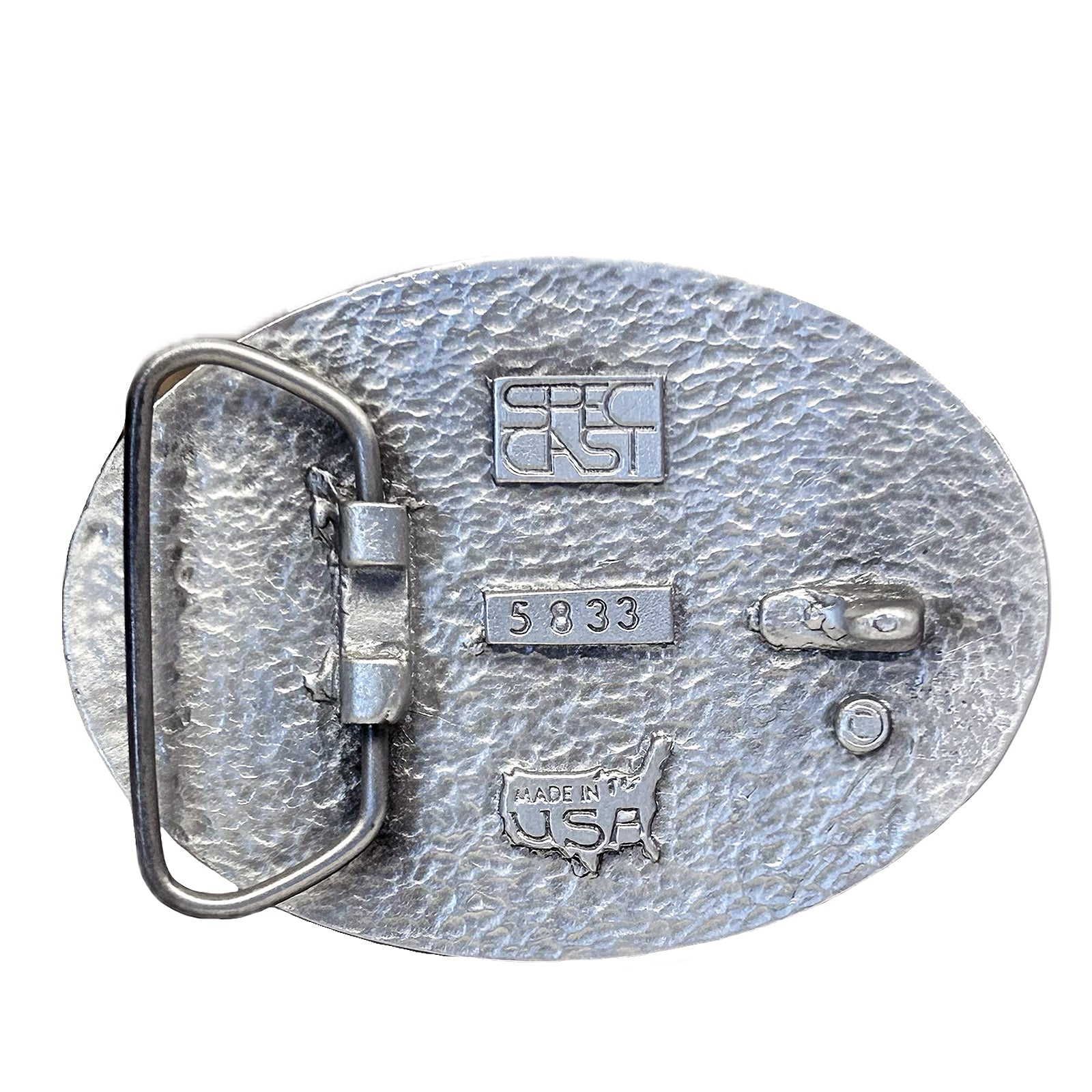 Pewter Rocky Mountain High Western Belt Buckle