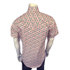 Men's Short Sleeve Cards Print Western Shirt