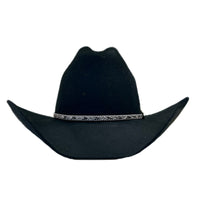 Black Cattleman Western Cowboy Hat with Horse Hair Band