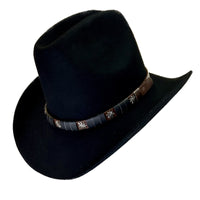 Black Wool Felt Cattleman Western Cowboy Hat