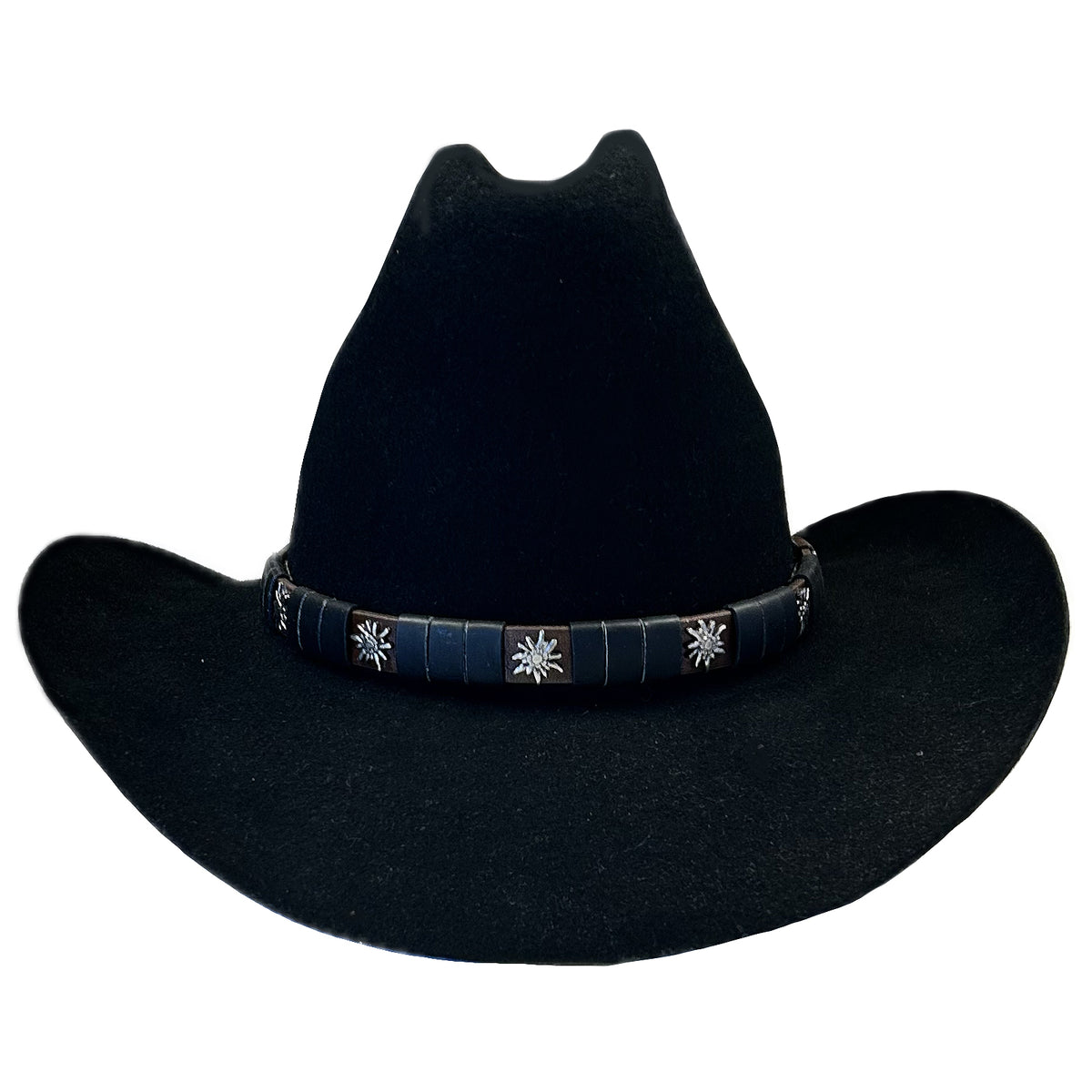 Black Wool Felt Cattleman Western Cowboy Hat