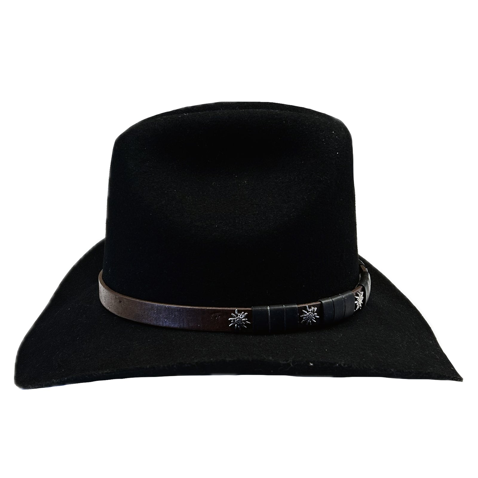 Black Wool Felt Cattleman Western Cowboy Hat