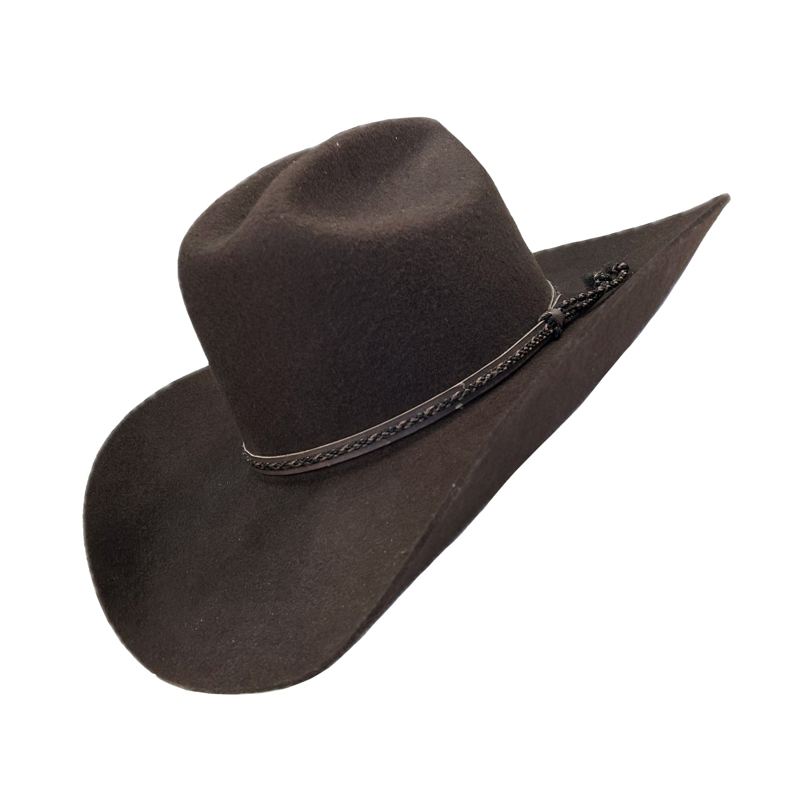 Cattleman Brown Wool Cowboy Hat
