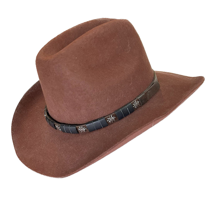 Rust Wool Felt Cattleman Western Cowboy Hat