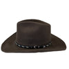 Crushable Brown Felt Western Cowboy Hat