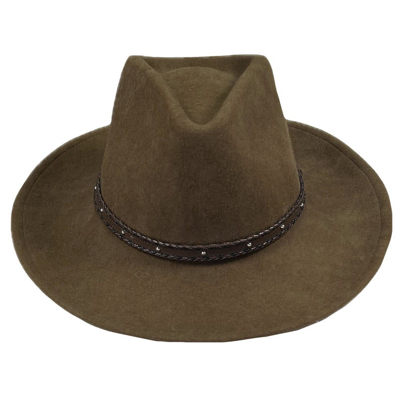 Crushable Brown Felt Denver Sorrel Western Hat