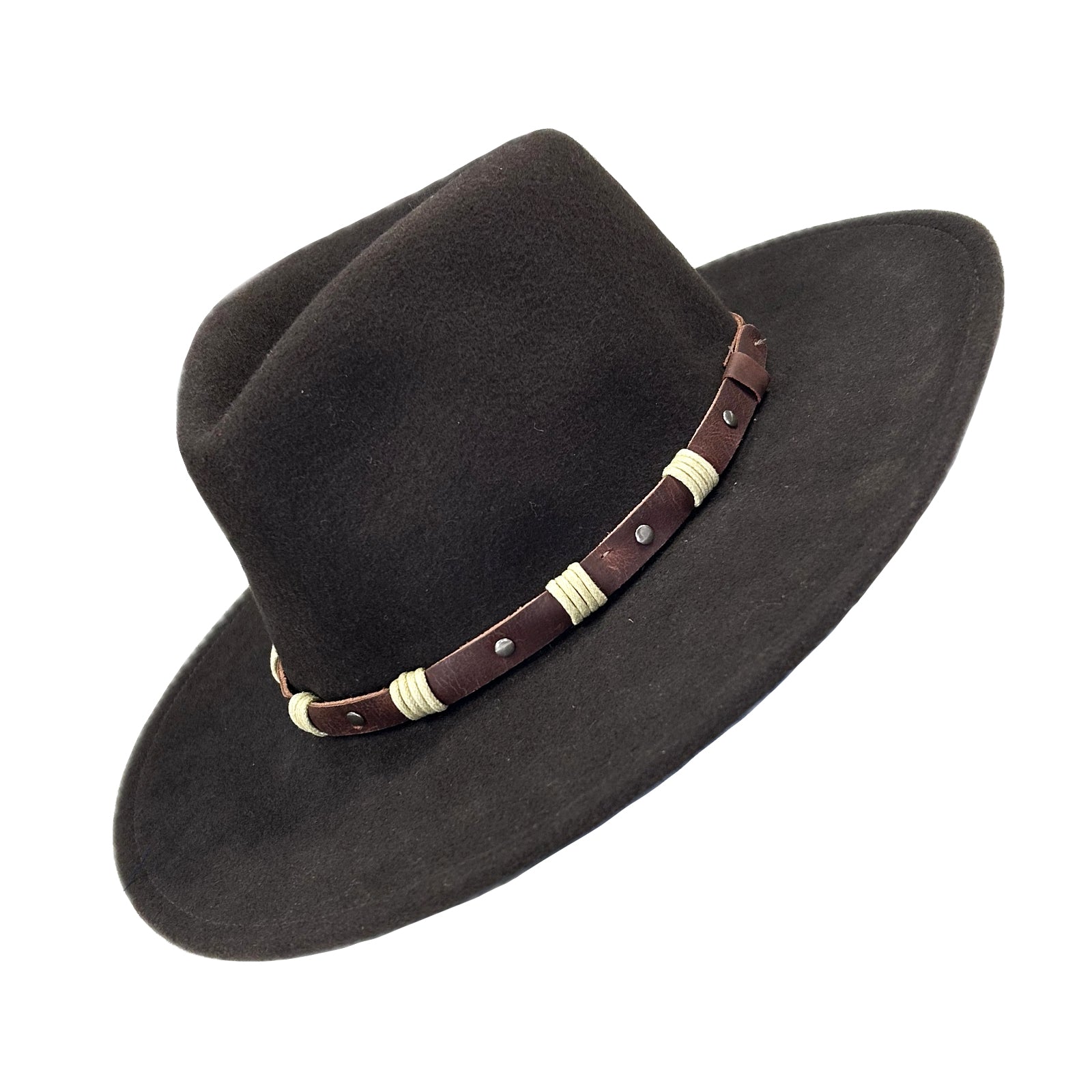 Crushable Brown Felt Denver Western Hat